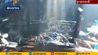 Major Fire Accident, 350 Huts Burned At Madhapur | in Hyderabad