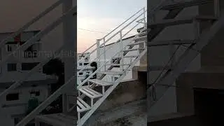 1&times;2 pipe steps stairs design #stairdesign #stairs #pipe