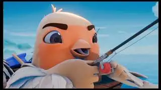 JACK CHIRP Cartoon Zone fishing 🎣 swimming and Fighting 😁 birds
