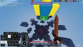 Roblox Bedwars with inscreen keyboard