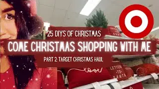 COME CHRISTMAS SHOPPING WITH ME PT. 2 | Target Christmas Decor Haul | Sydni Michelle Lifestyle