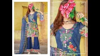 Fantak Embroidered Digital Swiss Lawn 2018