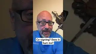 Does co-signing for someone actually hurt you? #buyingahome #realestate #mortgage