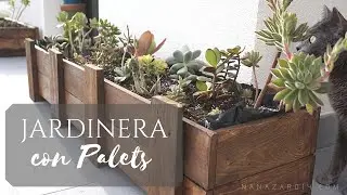 TUTORIAL FÁCIL Jardinera con PALETS RECICLADOS -  SUCULENTAS (Recycled Pallet Planter Boxes) DIY