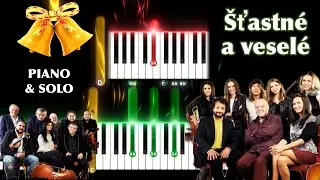 M. Čekovský - Šťastné a veselé🎄#lidl + noty, mp3 a midi / #pianotutorial rýchlo aj pomaly