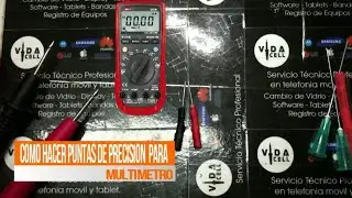 como hacer puntas smd finas para multimetro