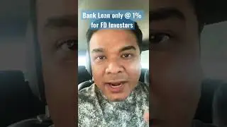 Bank Loan only @ 1% for FD Investors #overdraft #loan #interest #savings #fixeddeposit #emi #shorts