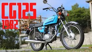 Conhecendo Honda CG 125 cc - 1982 (Antiga, funcionando e a venda!) | Carros Amigos