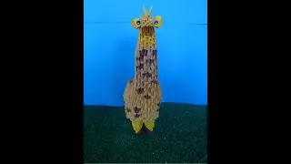 Cómo hacer una jirafa en origami 3d