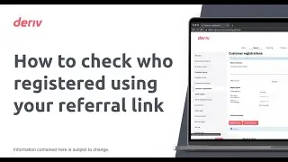 How to check who registered using your referral link