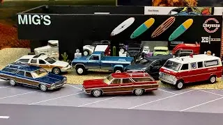 Новые универсалы Auto World Kingswood | Greenlight Club Wagon | MBX Roadmaster Wagon | 1:64 | #литьё под давлением