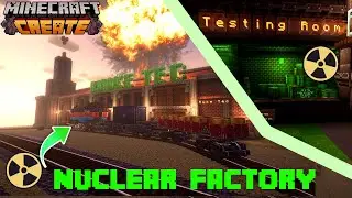 I built a HUGE NUCLEAR FACTORY in Minecraft Create mod