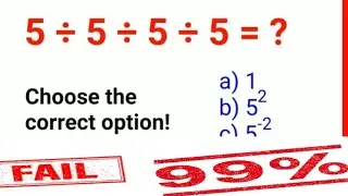 yah kaisa Hal hoga !!viral math question 5&divide;5&divide;5&divide;5=