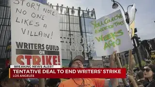 Tentative deal reached to end writers strike