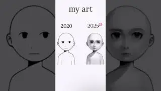 2020 vs 2025 for my OC :). #art #arttrend #writer #ocart #ocartist #digitalart #trend #arttrends