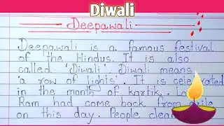 Diwali 🎇🪔 Essay Writing On Diwali Festival in English