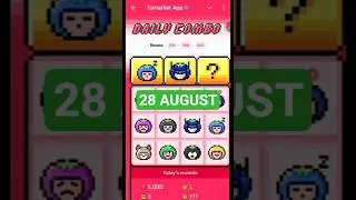 To Market Daily Combo 28 & 29 AUGUST |Tomarket Daily Combo Today | AGP #2#tomarketcombo #viral