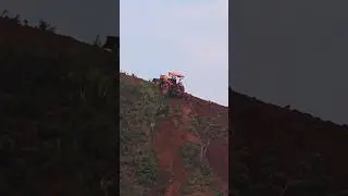 Tractor's Epic Climb Up Steep Hill #shorts