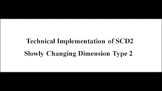 SQL Interview Question | SQL Implementation of SCD2