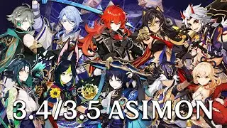Diluc & Friends vs 3.4/3.5 Abyss ASIMON Montage (One Rotation Showcase)