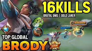 BRODY BEST BUILD 2023 | TOP GLOBAL BRODY GAMEPLAY | MOBILE LEGENDS✓