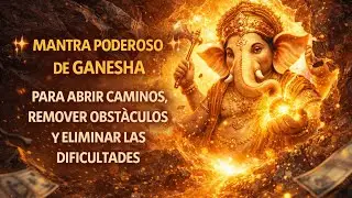 ✨ Mantra Poderoso de Ganesha para Abrir Caminos, Remover Obst&aacute;culos y Eliminar las dificultades ✨