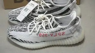 adidas Yeezy Boost 350 V2 Zebra UNBOXING & TRY ON