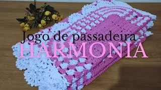 🚨Jogo de passadeira Harmonia ,a nova tendência na decoração em cor Rosa chiclete