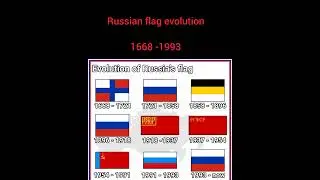 Russian flag evolution    1668 - 1993