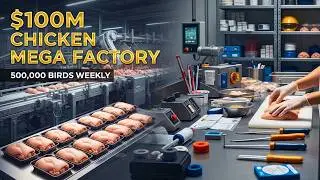 Inside $100 Million Chicken MEGA FACTORY TOUR How AI & Automation Produce 500,000 Birds Weekly