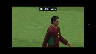 Speedrun de pes 2007 categoria Eurocopa, tempo: 36 minutos e 24 segundos, seleção ( Portugal).