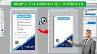 How to Remove Text  From Image in Photoshop 7.0 | How to Delete Text in Photoshop