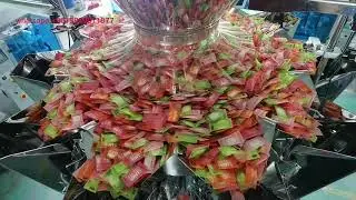 Automatic candy weighing filling sealing packing machine granule sugar packaging machinery