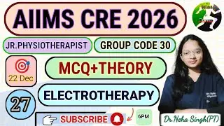 20.MCQ || Electrotherapy ||  AIIMS physiotherapy preparation || Revision || Physiotherapist 