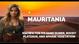Mauritania: Country known for its  sand dunes, rocky plateaus, and sparse vegetation