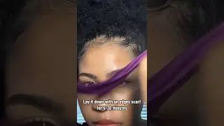 How I lay my edges #afro #afrohair #curly