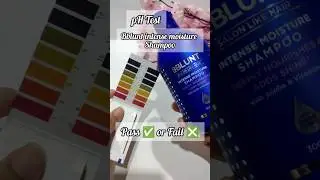 Bblunt intense moisture Shampoo pH Test 😱😱 shocking results #phtest #bblunt #shorts #short #ytshorts