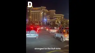 Qatar lights up in red as residents celebrate Erdogan win