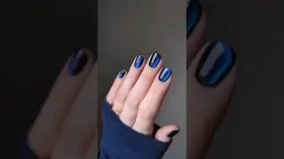 Blue Magnetic Polish 💙#NailbooPartner #asmr #satisfying #howto #gelnails @nailboo
