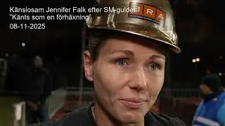 K&auml;nslosam Jennifer Falk efter SM-guldet: &rdquo;K&auml;nts som en f&ouml;rh&auml;xning&rdquo;
