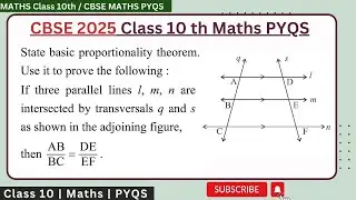 State basic proportionality theorem.Use it to prove the following: If three parallel lines l, m, n