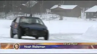 Northwoods Adventure Ice Car Racing at Crosslake's Winterfest - Lakeland News at Ten - February 4