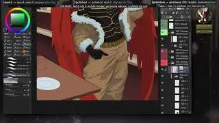 drawing/painting Hawks from MHA - V [music + mic off]