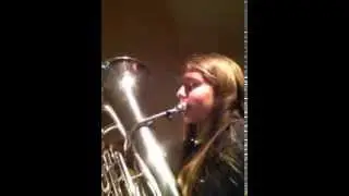 2014 Utah All-State Band Audition on Euphonium - Liahona Axelson - Lyrical