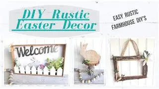 HIGH END RUSTIC EASTER DECOR * DIY Rustic Easter Decor * Low Budget Easter Decor * BlondieNextDoor