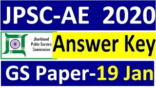 JPSC AE 2020 | GS Paper | Solution
