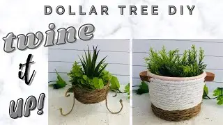 Twine it up | Modern Farmhouse DIY | Boho Planters DIYs | Summer DIY | Dollar Tree DIYs | Sun's Arts