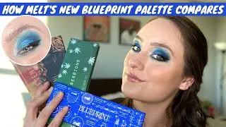 NEW MELT COSMETICS BLUEPRINT PALETTE | some swatches, first impressions + a look