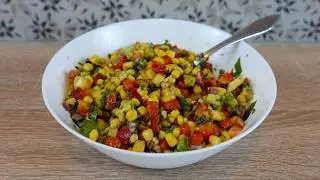 SUMMER SALAD with Corn, Nectarine & Avocado | Bright, Fresh & Incredibly Delicious! 🌽🍑