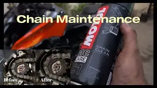 Bike chain cleaning | Motul Chain cleaner, Chain Lube  | Duke 250